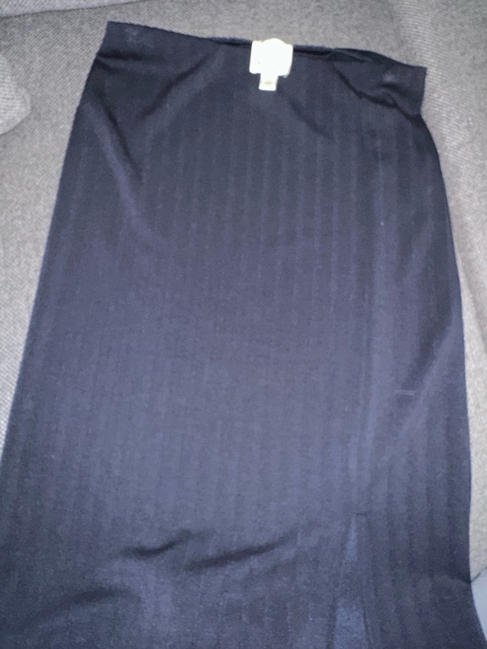 Classic navy Ribbed Knit Skirt